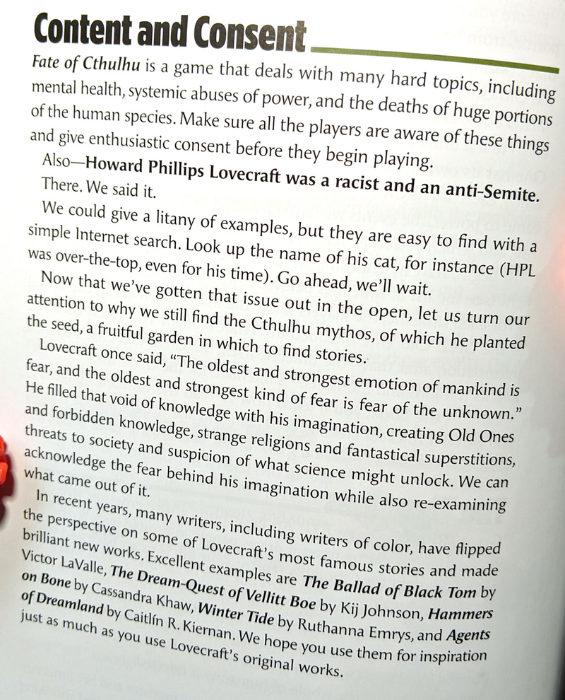 Illustration for article titled Cthulu Game Creators Acknowledge That Lovecraft Was A Racist